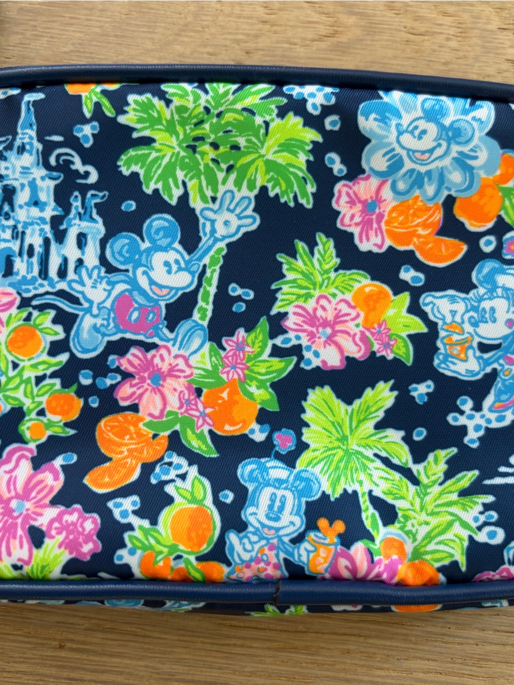 Lilly Pulitzer x Disney wristlet Mickey Minnie castle Disney parks